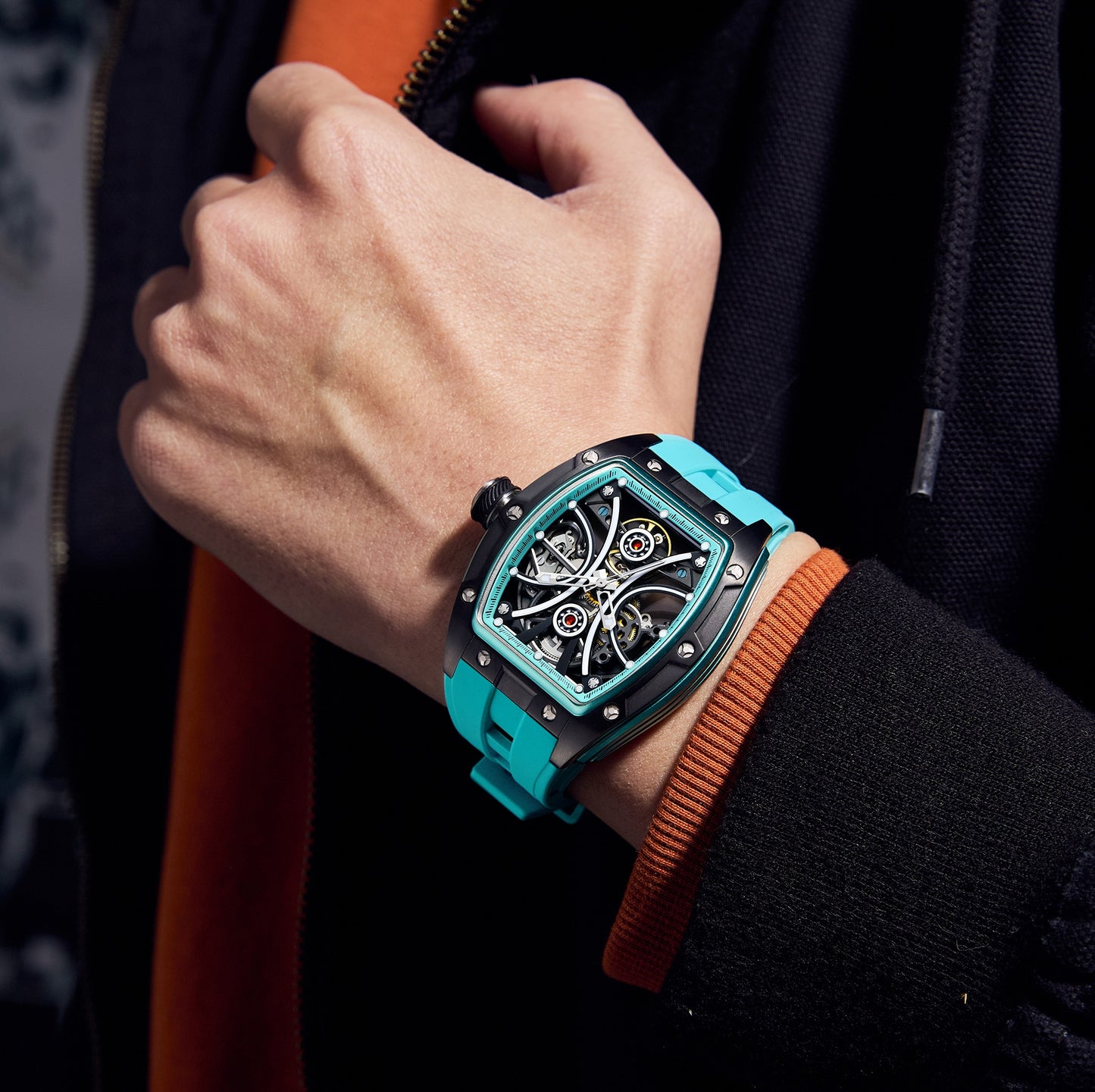 MINBER Automatic Skeleton Watch - 9198-4