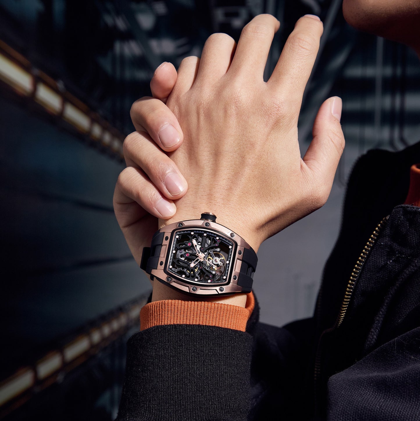 MINBER Automatic Skeleton Watch - Horizon Forge - 9198-1