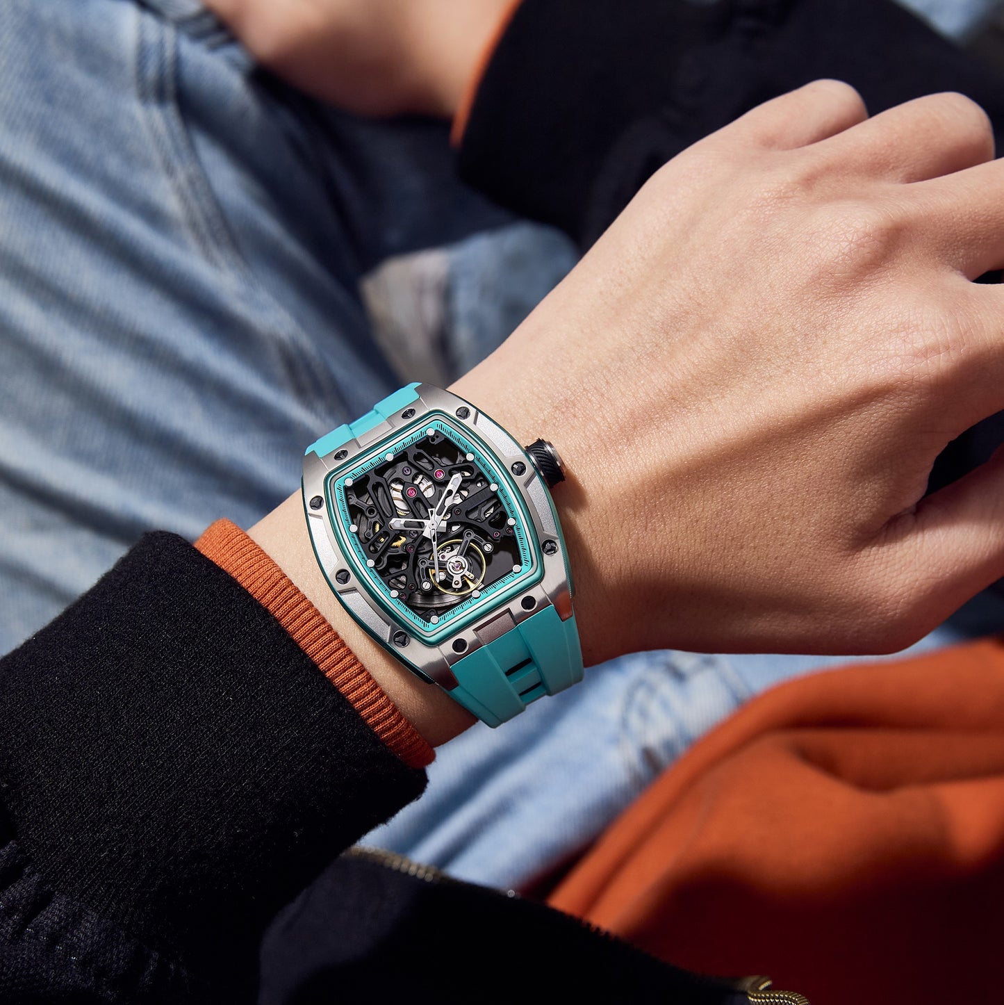 MINBER Automatic Skeleton Watch - Horizon Forge - 9198-1