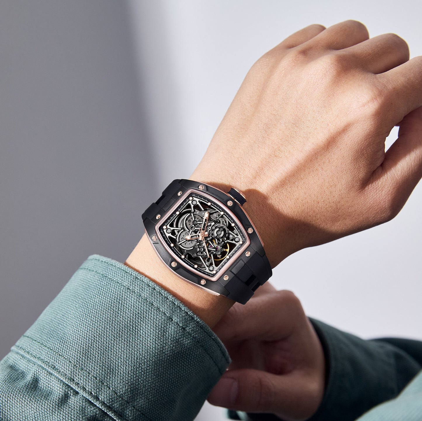 MINBER Automatic Skeleton Watch - Eternal Gear - 9198-3