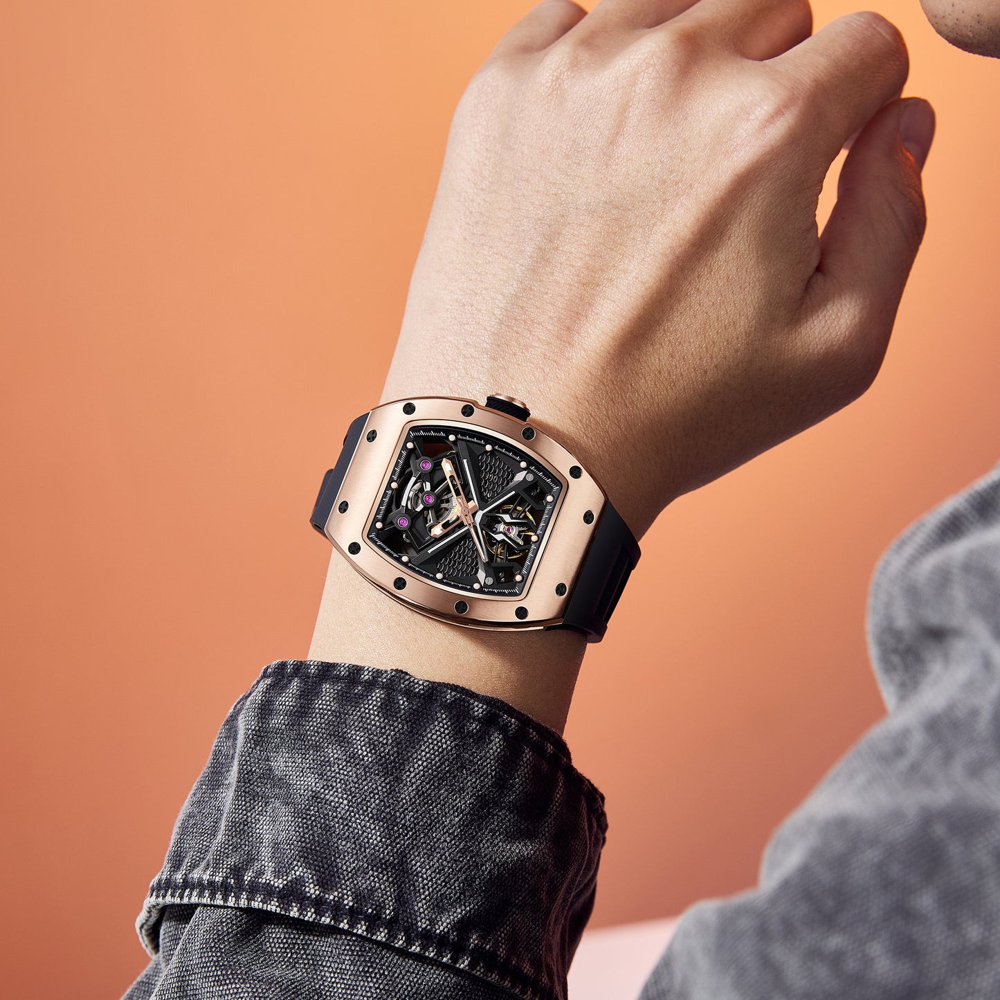 MINBER Automatic Skeleton Watch - 9190-5