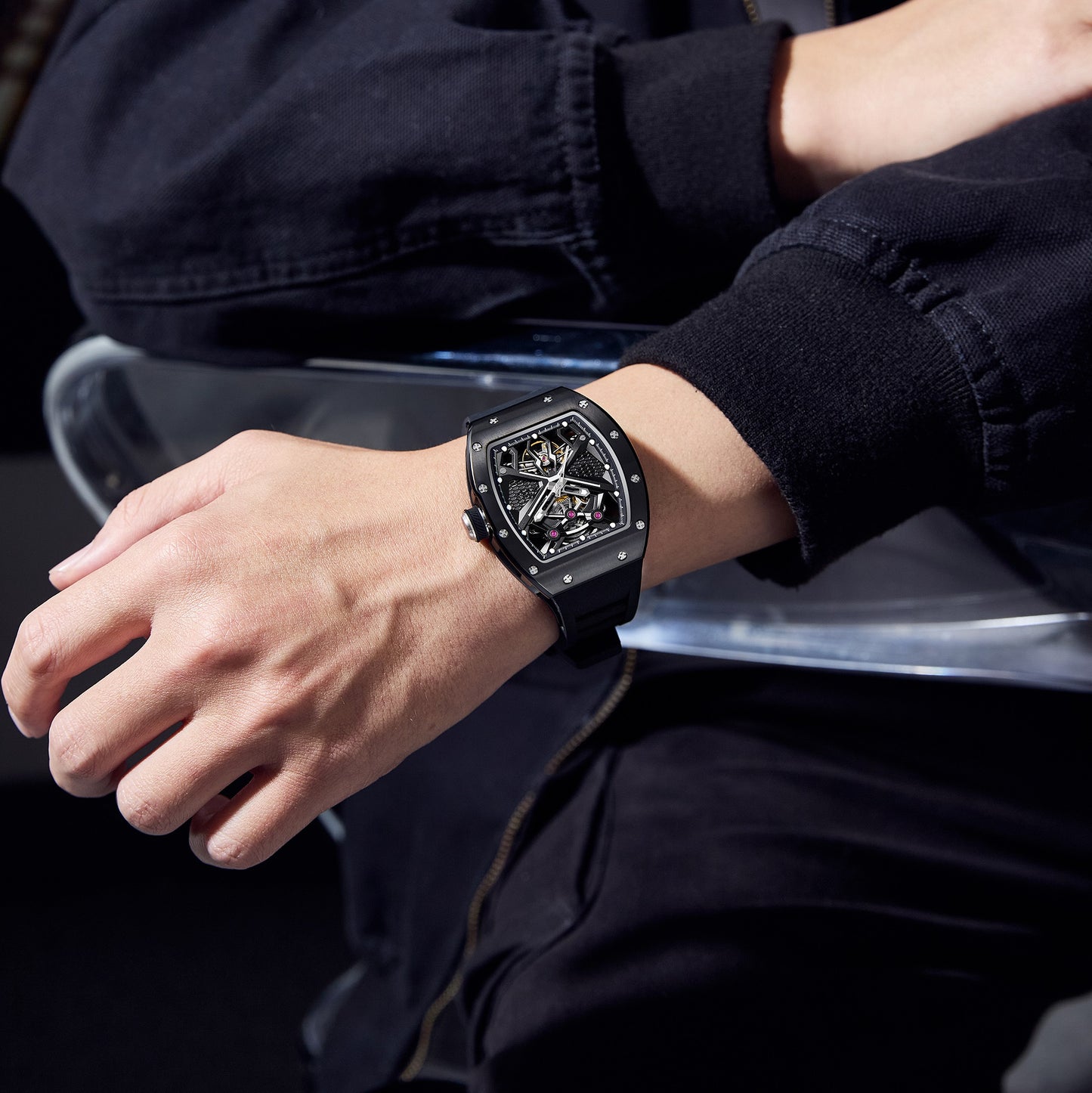 MINBER Automatic Skeleton Watch - 9190-5