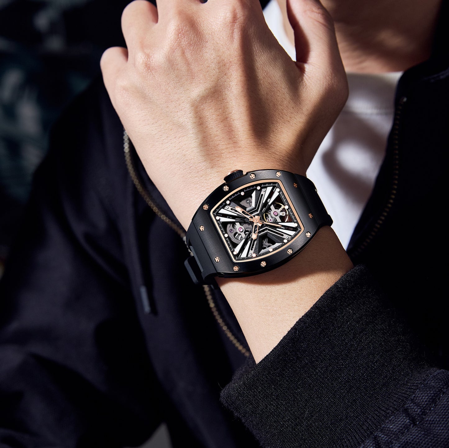 MINBER Automatic Skeleton Watch - 9190-4