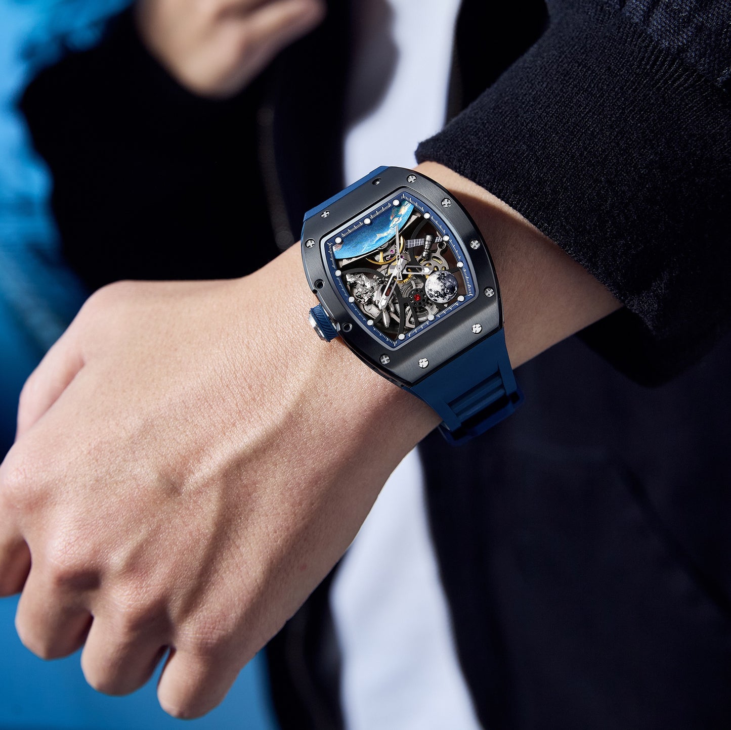 MINBER Automatic Skeleton Watch - Terra Pulse - 9190-14