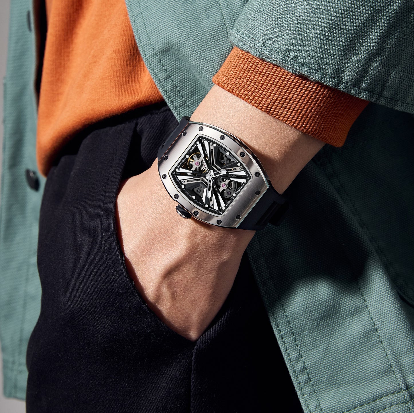 MINBER Automatic Skeleton Watch - 9190-4