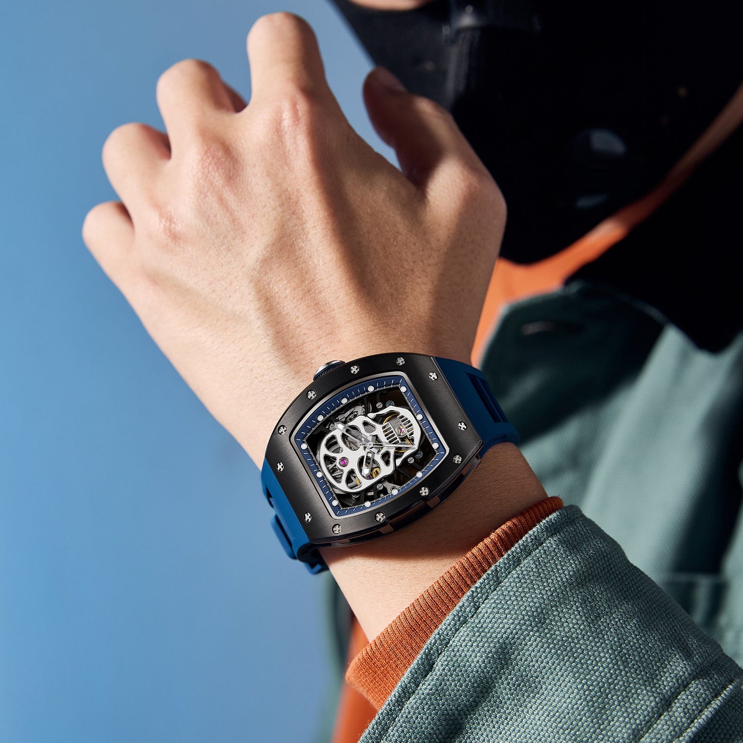 MINBER Automatic Skeleton Watch - 9190-7