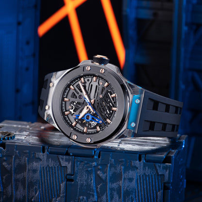 Minber Skeleton Automatic Watch - 9018