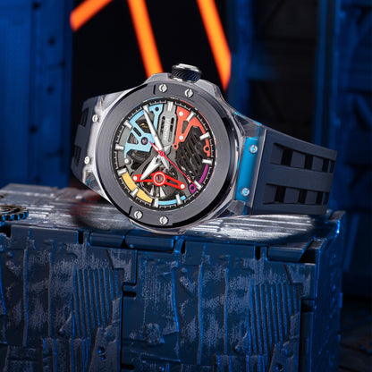 Minber Skeleton Automatic Watch - 9018