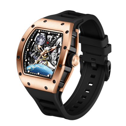 MINBER Automatic Skeleton Watch - Terra Pulse - 9190-14