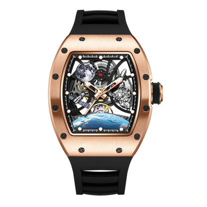 MINBER Automatic Skeleton Watch - Terra Pulse - 9190-14