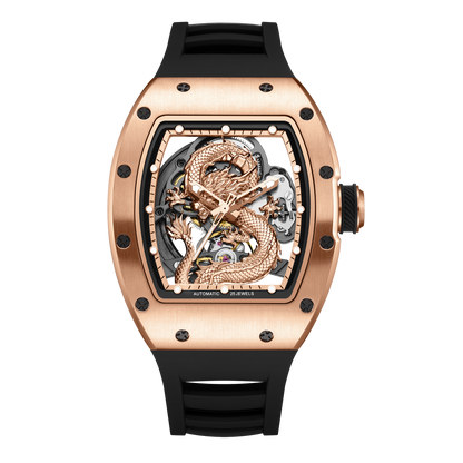 MINBER Automatic Skeleton Watch - Dragon Forge - 9190-15