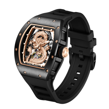 MINBER Automatic Skeleton Watch - Dragon Forge - 9190-15