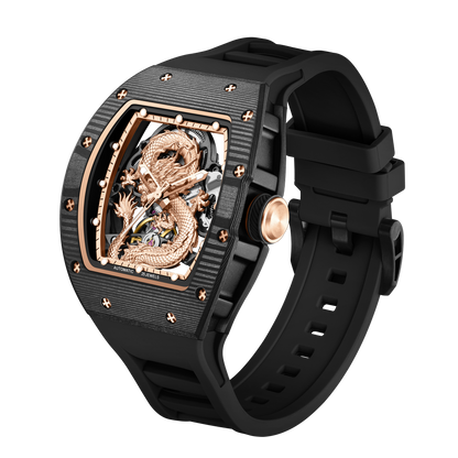 MINBER Automatic Skeleton Watch - Dragon Forge - 9190-15