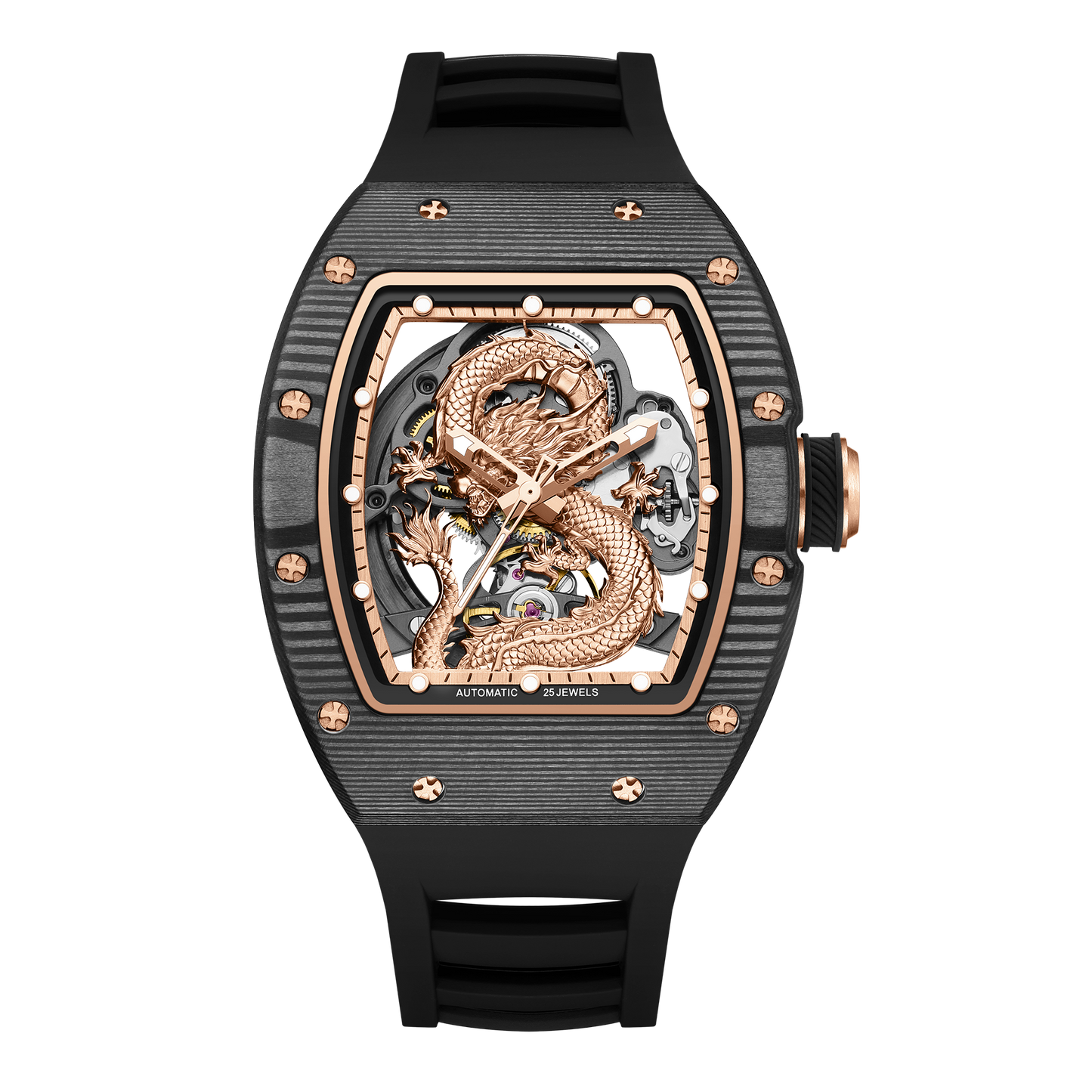 MINBER Automatic Skeleton Watch - Dragon Forge - 9190-15