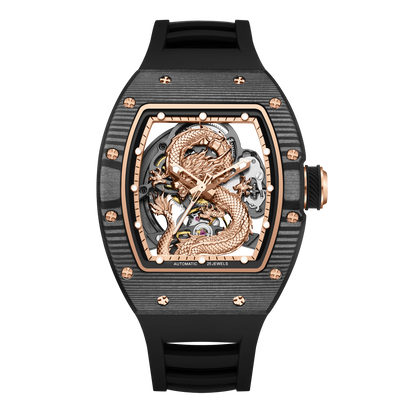 MINBER Automatic Skeleton Watch - Dragon Forge - 9190-15