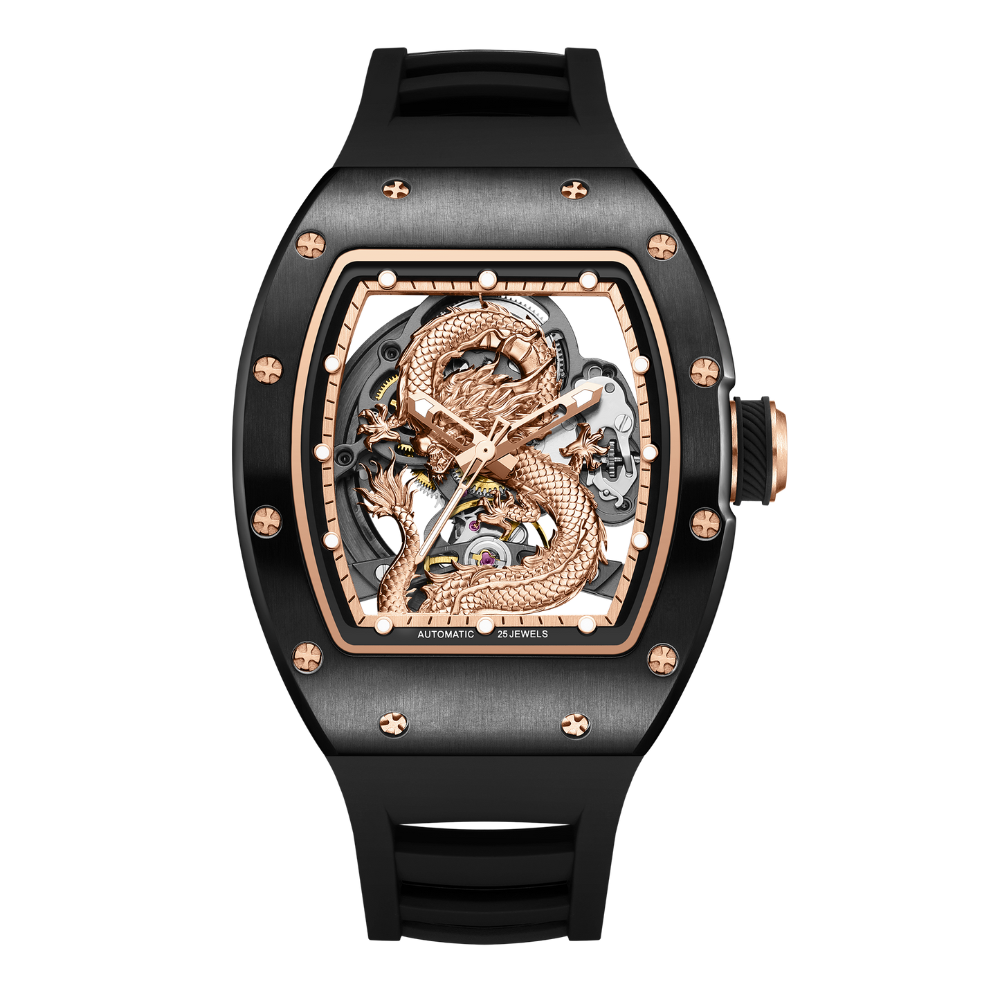 MINBER Automatic Skeleton Watch - Dragon Forge - 9190-15