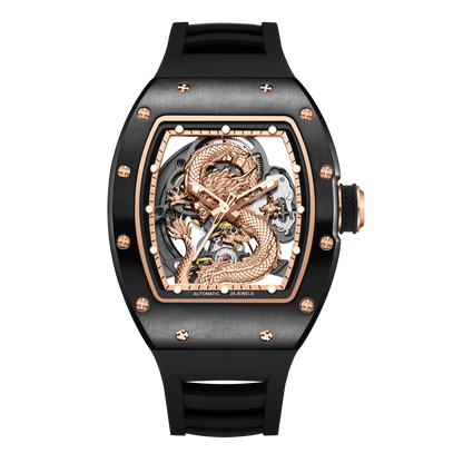 MINBER Automatic Skeleton Watch - Dragon Forge - 9190-15