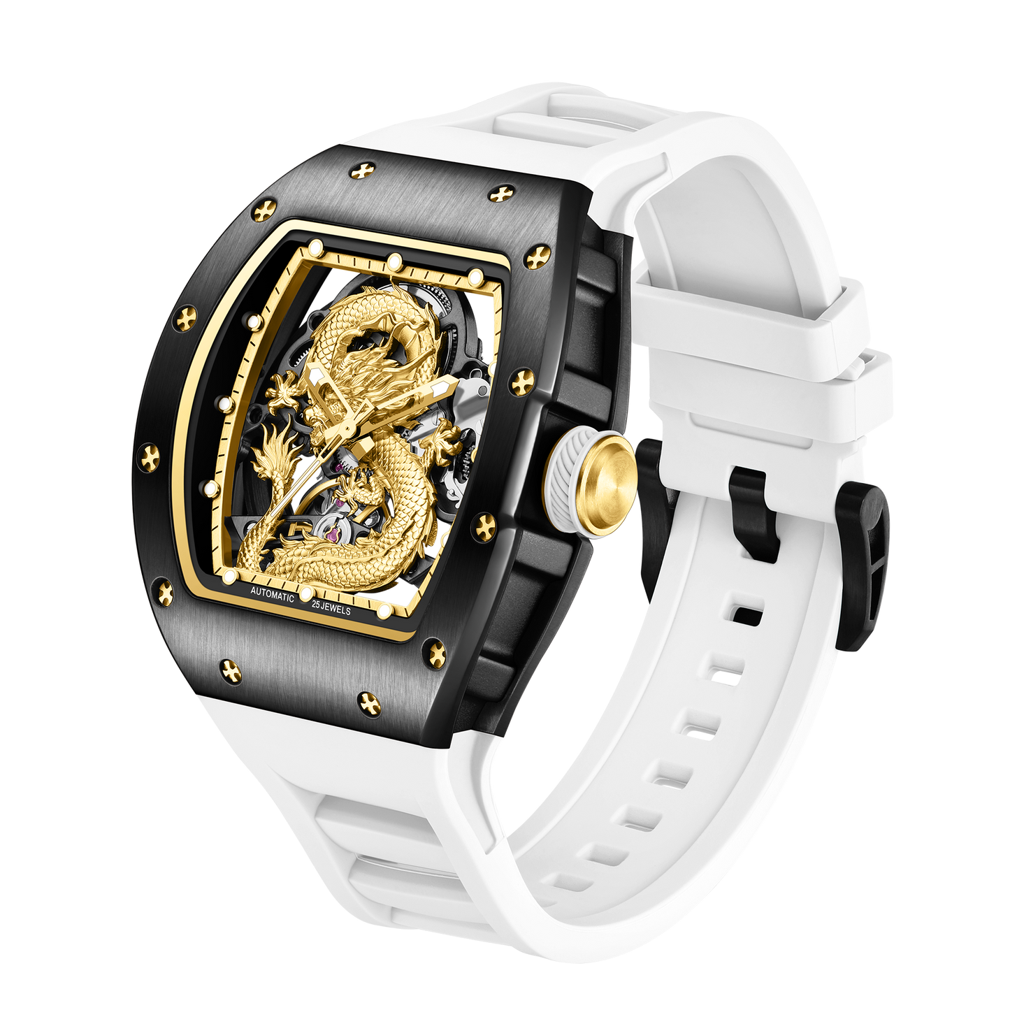 MINBER Automatic Skeleton Watch - Dragon Forge - 9190-15